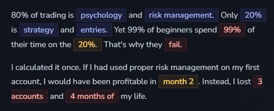 Risk Comes First